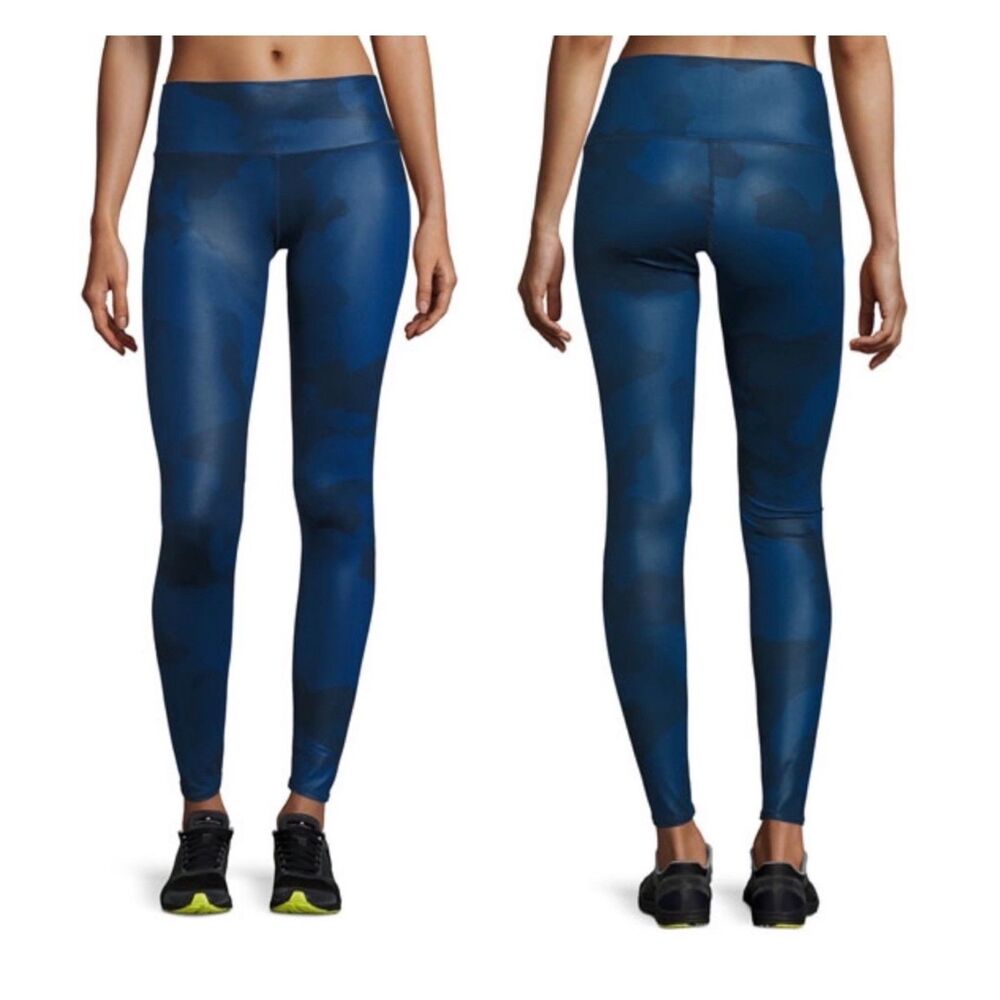 Alo Yoga High Waist Camo Vapor Leggings Blue Navy Camouflage XS Yoga Pants